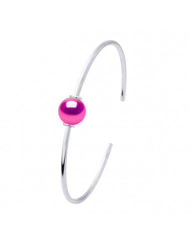 Bracelet Jonc Perle de Culture Ronde 9 mm en...