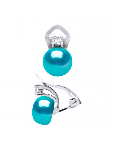 Boucles d'Oreilles CLIP Perles de Culture en...