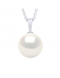 Collier Perle de Culture Bouton - 2 Coloris - Argent 925...