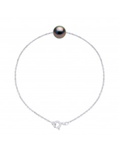 Bracelet Chaîne en Or et Perle de Tahiti Ronde 8 mm