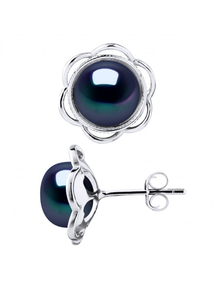 Boucles d'Oreilles Perles de Culture en Argent 925