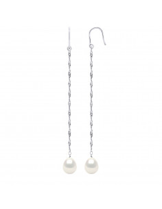 Boucles d'Oreilles Pendantes Perle de Culture Poires - 4...