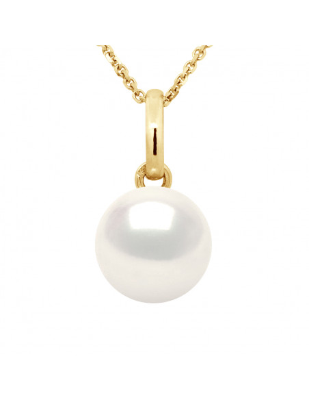 Pendentif en Or 18 Carats et Perle de Culture 6-7 mm - 2 Coloris