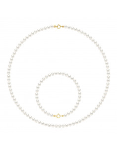 Parures Rang de Perles Collier et Bracelet Perles de...
