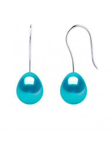 Boucles d'Oreilles Pendantes en Or et Perles de Culture Poires - 4 Coloris - ZAHRA