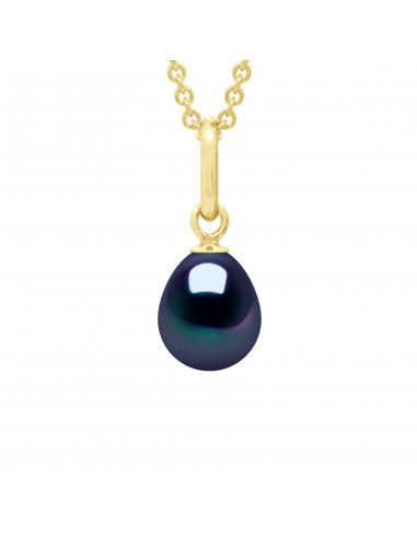 Pendentif en Or et Perle de Culture 7 mm - 2 Coloris