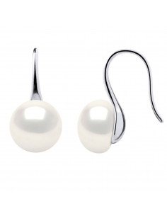 Crochet d'Oreilles en Argent 925 et Perles de Culture...