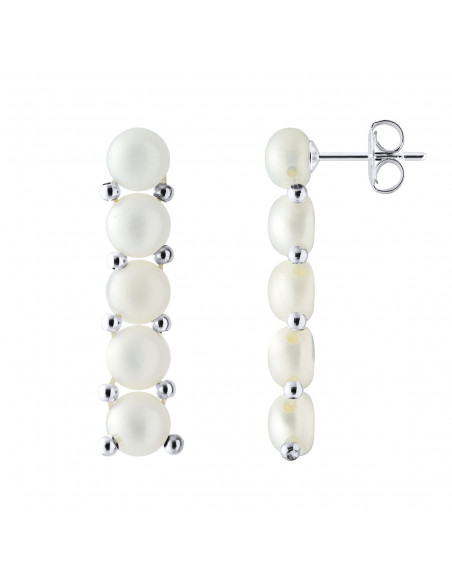 Boucles d'Oreilles Perle de Culture 4 mm