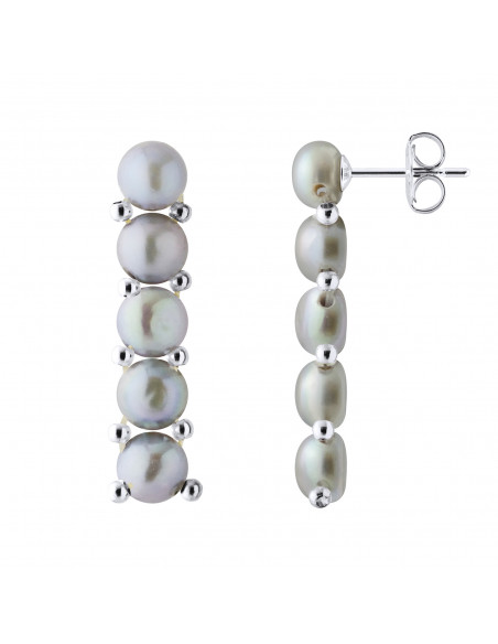 Boucles d'Oreilles Perle de Culture 4 mm