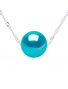 Collier Chaîne Singapour en Argent 925 et Perle de...