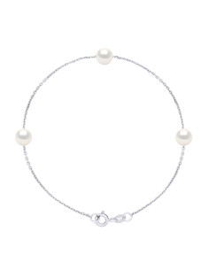 Bracelet 3 Véritables Perles de Culture d'Eau Douce...