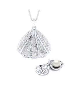 Collier avec Pendentif Perle de Culture 9-10 mm - 2...