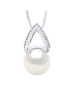 Collier avec Pendentif Perle de Culture 9-10 mm - 2...