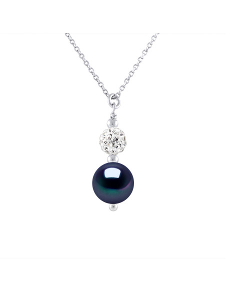 Collier 5 Perles de Culture - 2 Coloris Disponibles - Argent 925