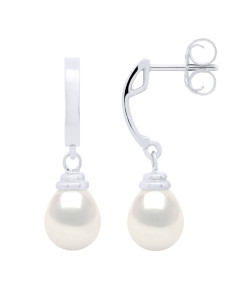 Boucles d'Oreilles en Argent 925 et  Perles de Culture 8...