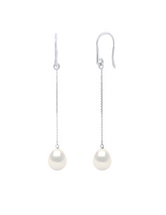 Boucles d'Oreilles Pendantes Perle de Culture Poires - 4...