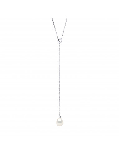 Collier Lasso en Or et Perle de Culture Poire 6-7 mm