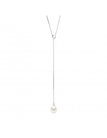 Collier Lasso en Or et Perle de Culture Poire 6-7 mm