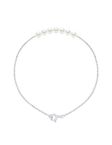 Bracelet en Or Jaune ou en Or Blanc - 7 Perles...