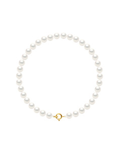 Bracelet Fermoir Or et Perles de Culture Rondes 5-6 mm