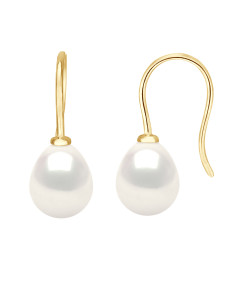 Boucles d'Oreilles en Or Jaune 375 Millièmes orné de...