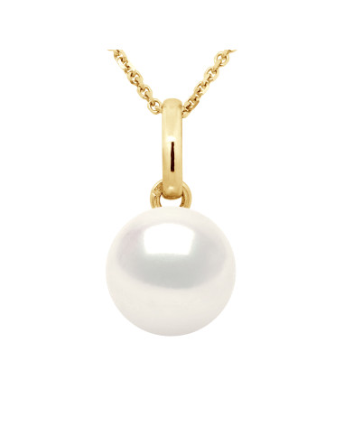 Pendentif Bélière Or & véritable Perle de...
