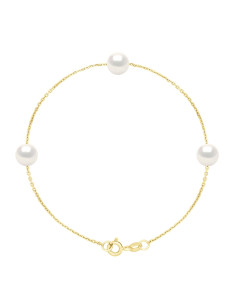 Bracelet  3 Véritables Perles de Culture d'Eau Douce...