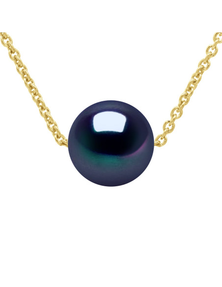 Collier Véritable Perle de Culture d'Eau Douce Ronde 8-9 mm