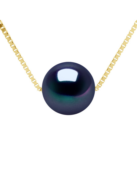 Collier Véritable Perle de Culture d'Eau Douce Ronde 8-9  mm