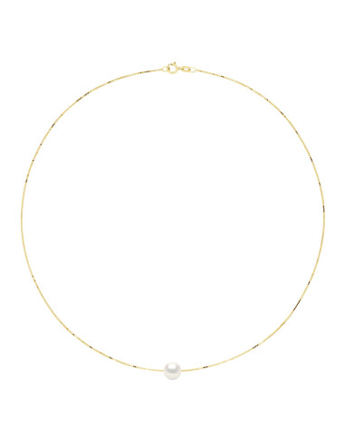 Collier Véritable Perle de Culture d'Eau Douce...