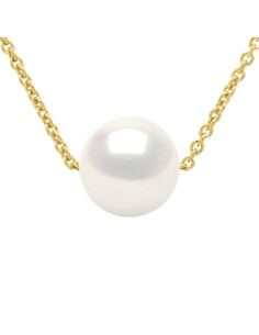 Collier Véritable Perle de Culture d'Eau Douce Ronde 8-9 mm