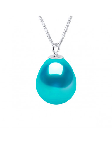 Collier Perle de Culture Poire 9 mm en Argent 925