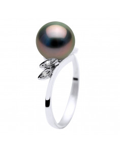 Bague Joaillerie en Or, Diamants et Perle de Tahiti