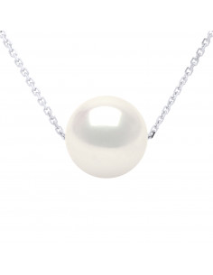 Collier Chaine Perle de Culture Ronde 8 mm en Argent 925...