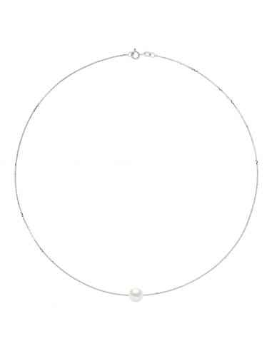 Collier Chaine Perle de Culture Ronde 8 mm en...